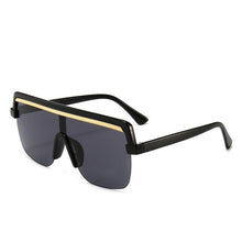 Load image into Gallery viewer, Rimless Sunglasses Square Women Men Oversize 2021 Retro Brand Design Flat Top Rectangle Eyewear UV400 Big Shades Oculos Female
