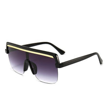 Load image into Gallery viewer, Rimless Sunglasses Square Women Men Oversize 2021 Retro Brand Design Flat Top Rectangle Eyewear UV400 Big Shades Oculos Female
