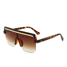 Load image into Gallery viewer, Rimless Sunglasses Square Women Men Oversize 2021 Retro Brand Design Flat Top Rectangle Eyewear UV400 Big Shades Oculos Female

