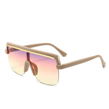Load image into Gallery viewer, Rimless Sunglasses Square Women Men Oversize 2021 Retro Brand Design Flat Top Rectangle Eyewear UV400 Big Shades Oculos Female
