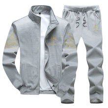 Load image into Gallery viewer, Men Set Large Size 6XL 7XL 8XL 9XL Fashion 2021 Autumn Winter Homme Suit Sweatshirt Sweatpants Men&#39;s Set Male Tracksuit Jacket
