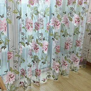 Luxury  Sheer Curtains for Living Room The Bedroom Kitchen Tulle for Windows Voile Yarn Curtains Curtains for Bedroom Purple