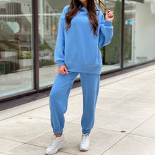Load image into Gallery viewer, Women Elegant Solid Sets For Women Warm Hoodie Sweatshirts And Long Pant Fashion Two Piece Sets Ladies
