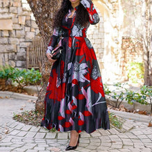 Load image into Gallery viewer, MD 2021 New African Print Dresses For Women Plus Size 3XL 4XL Long Dress Ankara Dashiki Elegant Lady Boho Robe Party Clothes
