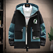 Load image into Gallery viewer, Men&#39;s Windbreaker Jackets Youth Korea Fashion Print Casual Coat Male Clothing 2021 Spring Autumn Jackets Men Dropshipping

