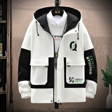 Load image into Gallery viewer, Men&#39;s Windbreaker Jackets Youth Korea Fashion Print Casual Coat Male Clothing 2021 Spring Autumn Jackets Men Dropshipping
