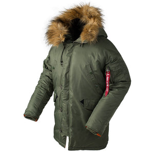 2020 Winter N3B puffer men long Куртка аляска coat military fur hood warm tactical bomber army korean thick parka