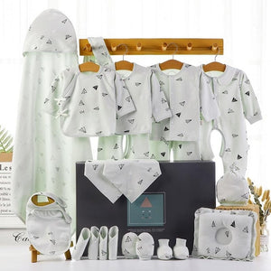 18/22 Pieces Newborn Clothes Baby Gift Pure Cotton Baby Set 0-6 Months Autumn And Winter Kids Clothes Suit Unisex Without Box