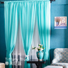 Load image into Gallery viewer, Aifish European American Style Tulle Curtains For Living Room Window Screening Solid Door Curtains Drape Panel Sheers Cortinas 2
