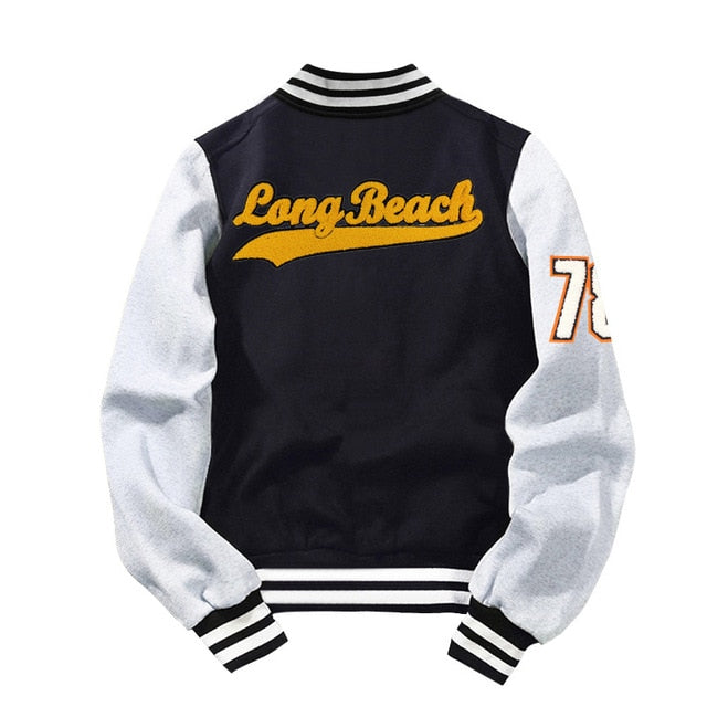 2020 New Arrival Sale Baseball Uniform Coat Fleece Cotton Letter Preppy Style Single Breasted Bomber Jacket Brand Clothing Men