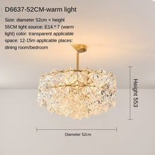 Load image into Gallery viewer, Post-Modern Living Room Chandelier Bedroom Study Dining-Room Lamp Nordic Simple Crystal Lamps Luxury Elegant Wedding Room
