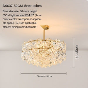 Post-Modern Living Room Chandelier Bedroom Study Dining-Room Lamp Nordic Simple Crystal Lamps Luxury Elegant Wedding Room