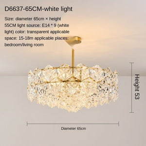 Post-Modern Living Room Chandelier Bedroom Study Dining-Room Lamp Nordic Simple Crystal Lamps Luxury Elegant Wedding Room