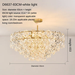 Post-Modern Living Room Chandelier Bedroom Study Dining-Room Lamp Nordic Simple Crystal Lamps Luxury Elegant Wedding Room
