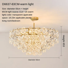 Load image into Gallery viewer, Post-Modern Living Room Chandelier Bedroom Study Dining-Room Lamp Nordic Simple Crystal Lamps Luxury Elegant Wedding Room
