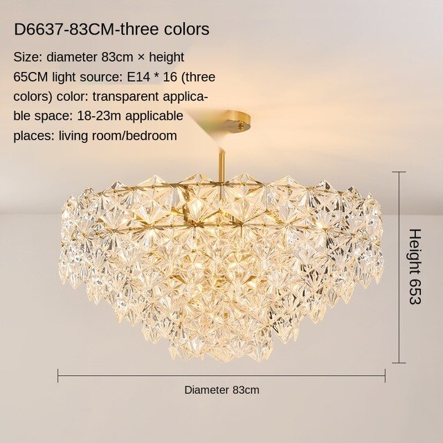 Post-Modern Living Room Chandelier Bedroom Study Dining-Room Lamp Nordic Simple Crystal Lamps Luxury Elegant Wedding Room