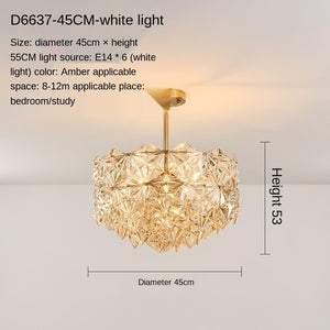 Post-Modern Living Room Chandelier Bedroom Study Dining-Room Lamp Nordic Simple Crystal Lamps Luxury Elegant Wedding Room