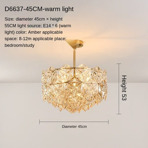 Post-Modern Living Room Chandelier Bedroom Study Dining-Room Lamp Nordic Simple Crystal Lamps Luxury Elegant Wedding Room