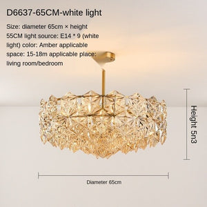 Post-Modern Living Room Chandelier Bedroom Study Dining-Room Lamp Nordic Simple Crystal Lamps Luxury Elegant Wedding Room