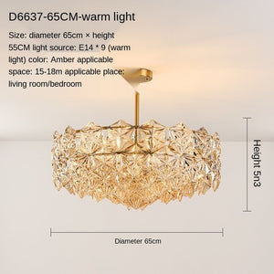 Post-Modern Living Room Chandelier Bedroom Study Dining-Room Lamp Nordic Simple Crystal Lamps Luxury Elegant Wedding Room
