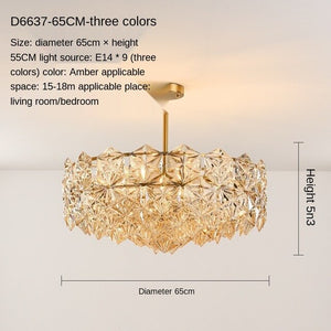 Post-Modern Living Room Chandelier Bedroom Study Dining-Room Lamp Nordic Simple Crystal Lamps Luxury Elegant Wedding Room