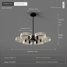 Load image into Gallery viewer, Living Room Chandelier Modern Minimalist Lamp in the Living Room Light Luxury Elegant Nordic Lamp Hall 2020 New Lighting
