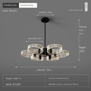 Living Room Chandelier Modern Minimalist Lamp in the Living Room Light Luxury Elegant Nordic Lamp Hall 2020 New Lighting