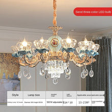 Load image into Gallery viewer, French Crystal Chandelier European Style Lamp in the Living Room Elegant Luxury Lamp Package Villa Master Bedroom
