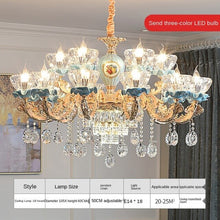 Load image into Gallery viewer, French Crystal Chandelier European Style Lamp in the Living Room Elegant Luxury Lamp Package Villa Master Bedroom
