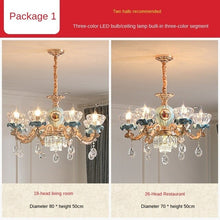 Load image into Gallery viewer, French Crystal Chandelier European Style Lamp in the Living Room Elegant Luxury Lamp Package Villa Master Bedroom

