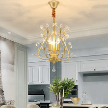 Load image into Gallery viewer, Modern Black Gold arming Hanging Pendant Lights Creative Iron Lamp Elegant Hanger for home indoor Lighting new year Decorations
