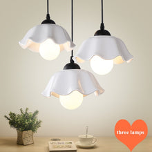 Load image into Gallery viewer, Modern classic floral pendant lights Elegant art ceramic E27 3 lamps fixtures for dinning room stair bar pavilion corridor TM001
