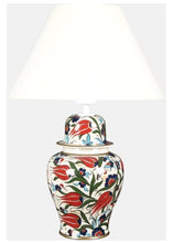 Load image into Gallery viewer, OttomanHome Bleu Blanc Şah Vase Lampshade Tulip Gilding Bedroom Cafe Table Lamp Bedside Table Lamp Luxury Economic Quality Elegant
