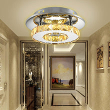 Load image into Gallery viewer, Modern Elegant Crystal Ceiling Lights LED Round Crystal Ceiling Lamp Chandelier Indoor Lighting Living Dining Room Home Decor

