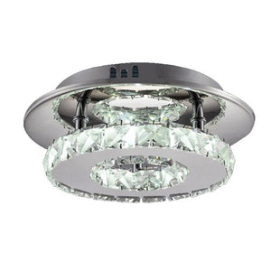 Modern Elegant Crystal Ceiling Lights LED Round Crystal Ceiling Lamp Chandelier Indoor Lighting Living Dining Room Home Decor