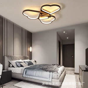 Nordic Modern Dinning Room Study Lamp Creative Simple Warm Heart Shaped Lighting Elegant LED Decorate Bedroom Ceiling Light