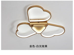 Nordic Modern Dinning Room Study Lamp Creative Simple Warm Heart Shaped Lighting Elegant LED Decorate Bedroom Ceiling Light