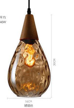 Load image into Gallery viewer, Rome elegant Brown glass Pendant lamp Tiffany Lighting 1 Pcs Glass Hanging Luminaire Kitchen Foyer Glass Shade Coffee Bar Lamp
