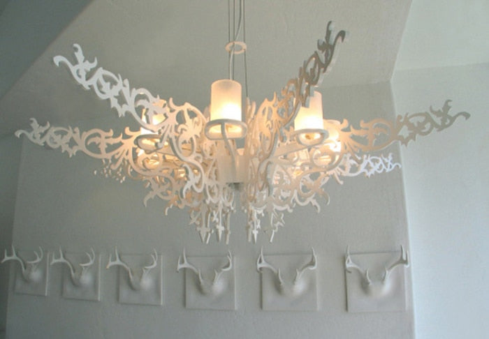 Wonderland Modern Chandelier Milan Angel Wings European Elegance Lamp White Dia100cm G9 Lighting 110V/220V 2016 New Hot