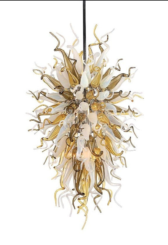 Moroccan Lamp Colorful Elegant Hand Blown Glass Chandelier Festival Light Living Room