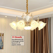 Load image into Gallery viewer, Modern European Fancy LED Alloy droplight Lamp Restaurant Light Fashion Elegant Hotel Hall LED Glass lampshade Pendant Light
