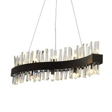 Load image into Gallery viewer, Elegant Crystal Pendant Lights Modern Gold Sivler Black Led Hanging Lamp Ac110v 220v Home Decorative Pendant Lamp For Restaurant
