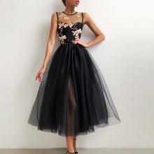 Load image into Gallery viewer, Summer Sexy Halter Off Shoulder Party Dress Women Elegant Spaghetti Strap Spliced Mesh Dresses Ladies Ballet Clothing Vestidos
