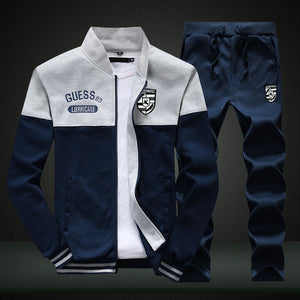 2021 spring suit men's new sportswear autumn suit clothing sportswear men's zipper sweatshirt + sports pants men's sports suit