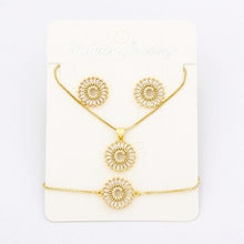 Load image into Gallery viewer, Hot Sale 26 Letters Jewelry Sets Necklace+Earrings+Bracelet For Women Initial Alphabet Charm Copper Zircon Party Wedding Gift
