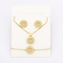Load image into Gallery viewer, Hot Sale 26 Letters Jewelry Sets Necklace+Earrings+Bracelet For Women Initial Alphabet Charm Copper Zircon Party Wedding Gift
