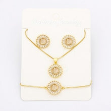 Load image into Gallery viewer, Hot Sale 26 Letters Jewelry Sets Necklace+Earrings+Bracelet For Women Initial Alphabet Charm Copper Zircon Party Wedding Gift
