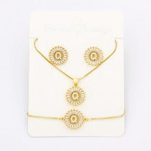Load image into Gallery viewer, Hot Sale 26 Letters Jewelry Sets Necklace+Earrings+Bracelet For Women Initial Alphabet Charm Copper Zircon Party Wedding Gift
