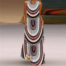 Load image into Gallery viewer, MOVOKAKA Summer Long Dress 2021 Elegant Robe Dress Party Sleeveless Dresses Women Casual Sundress Vintage Maxi Dresses For Women
