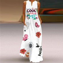 Load image into Gallery viewer, MOVOKAKA Summer Long Dress 2021 Elegant Robe Dress Party Sleeveless Dresses Women Casual Sundress Vintage Maxi Dresses For Women

